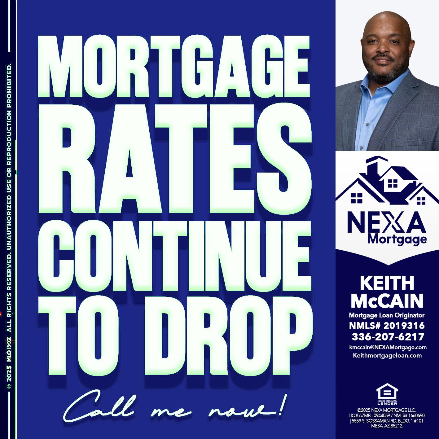 MORTGAGE RATES - Keith Mccain -Mortgage Loan Originator