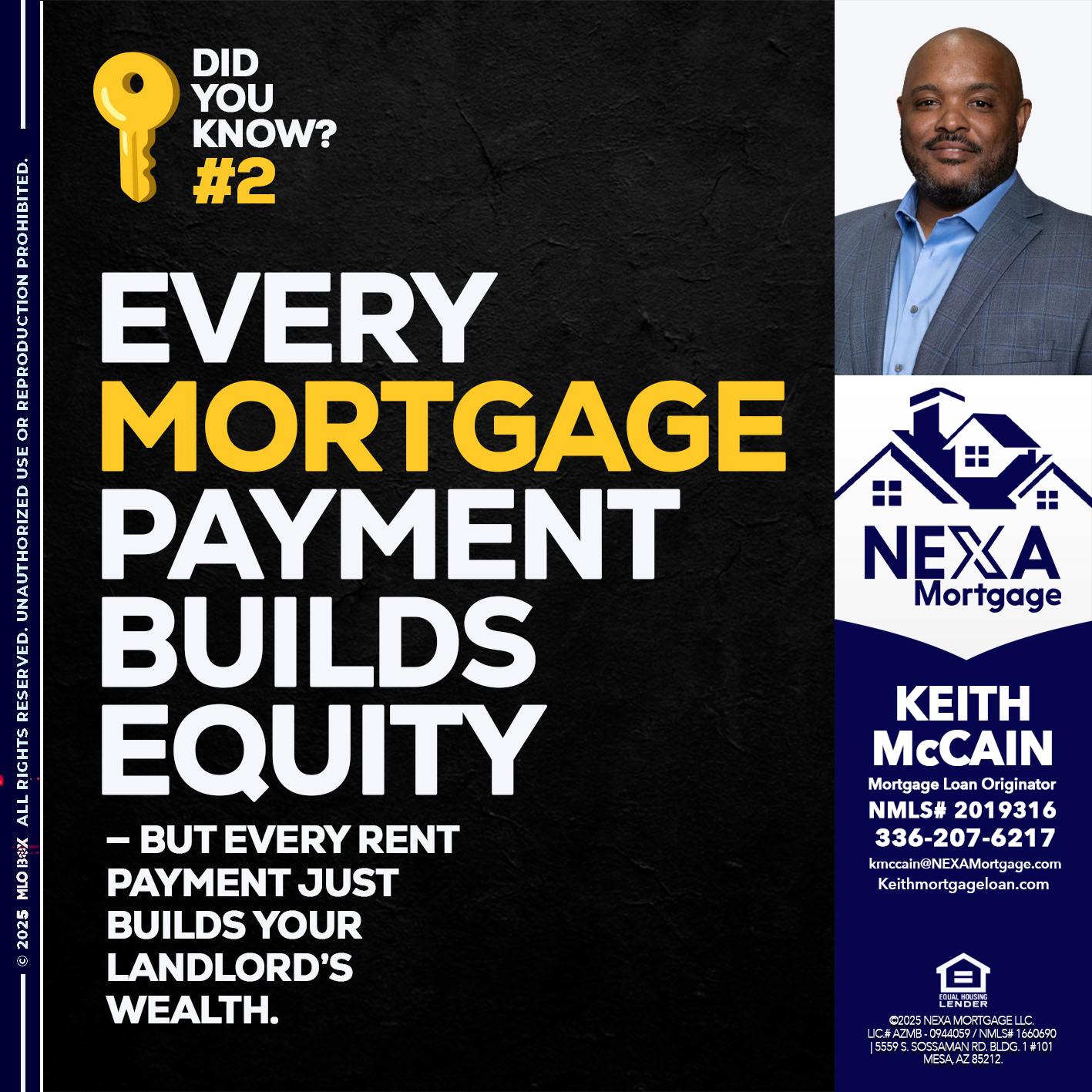 DID YOU KNOW? - Keith Mccain -Mortgage Loan Originator