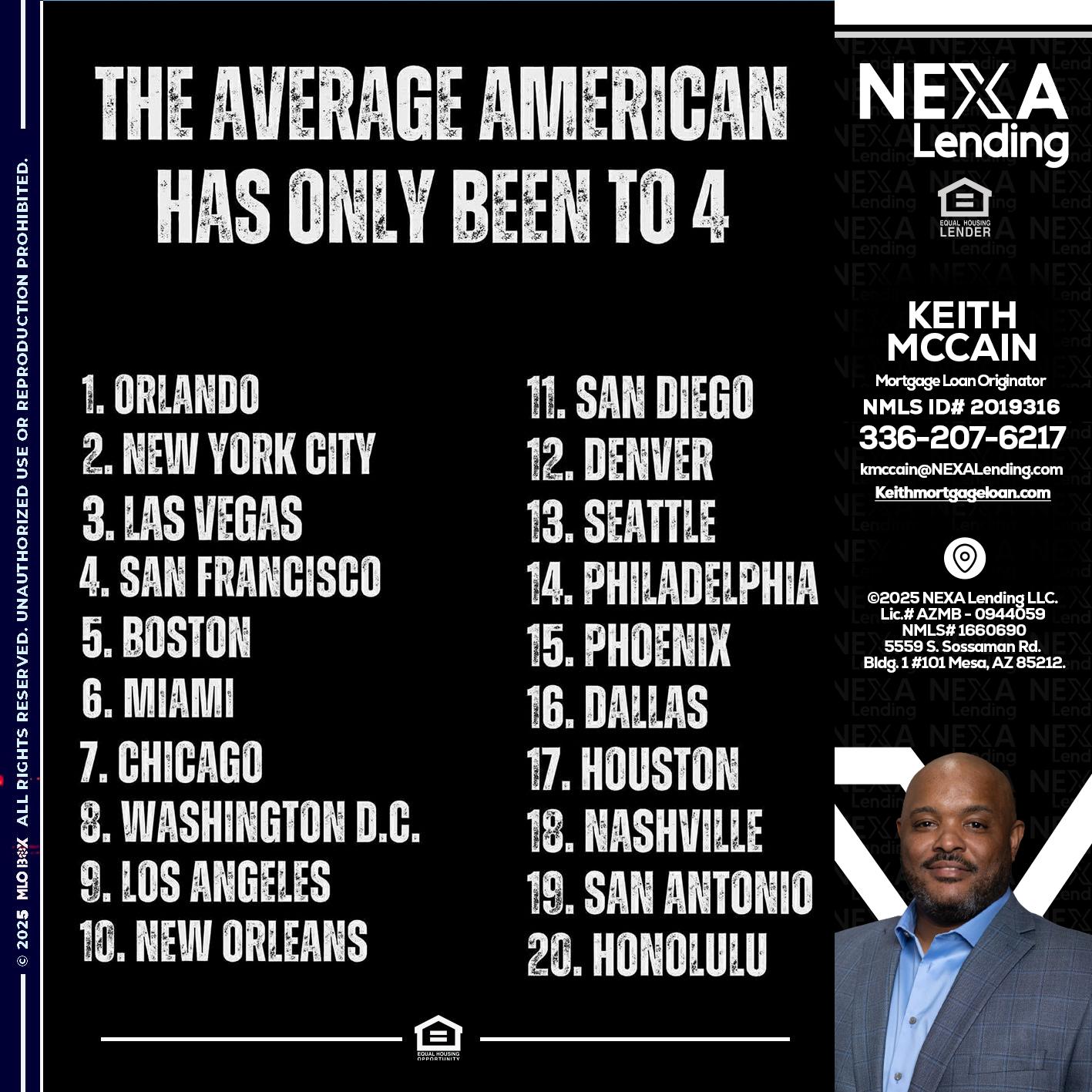 THE AVERAGE AMERICAN - Keith Mccain -Mortgage Loan Originator
