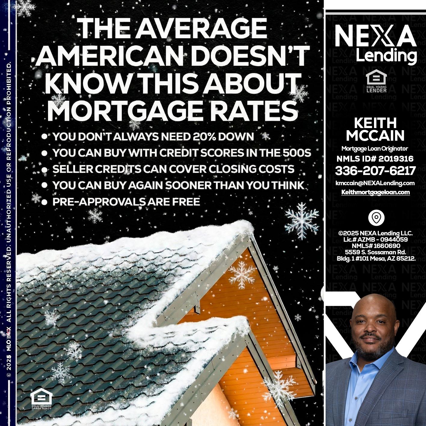 THE AVERAGE - Keith Mccain -Mortgage Loan Originator