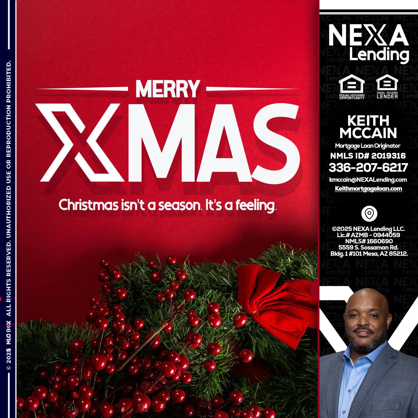 merry xmas - Keith Mccain -Mortgage Loan Originator