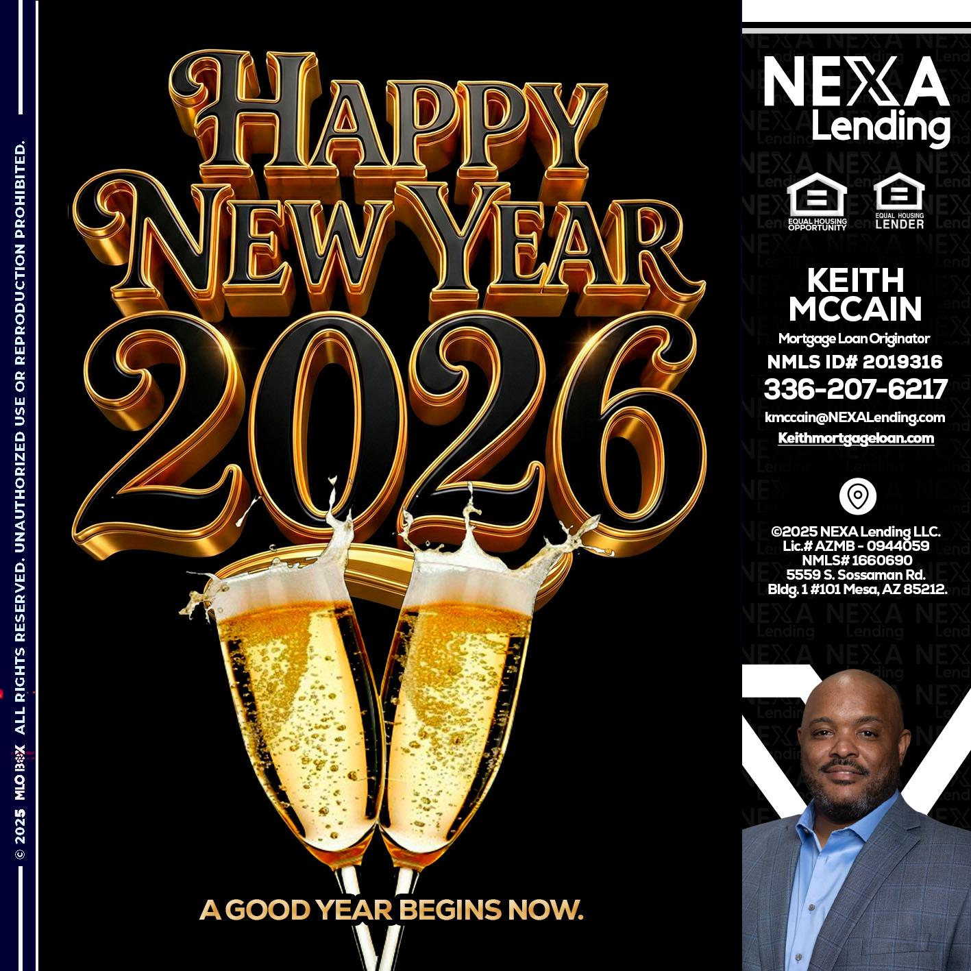 happy new year 2026 - Keith Mccain -Mortgage Loan Originator