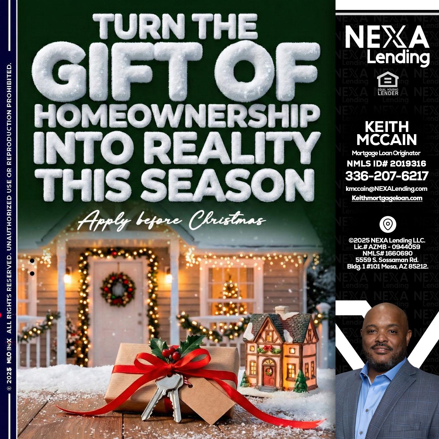 TURN GIFTS - Keith Mccain -Mortgage Loan Originator