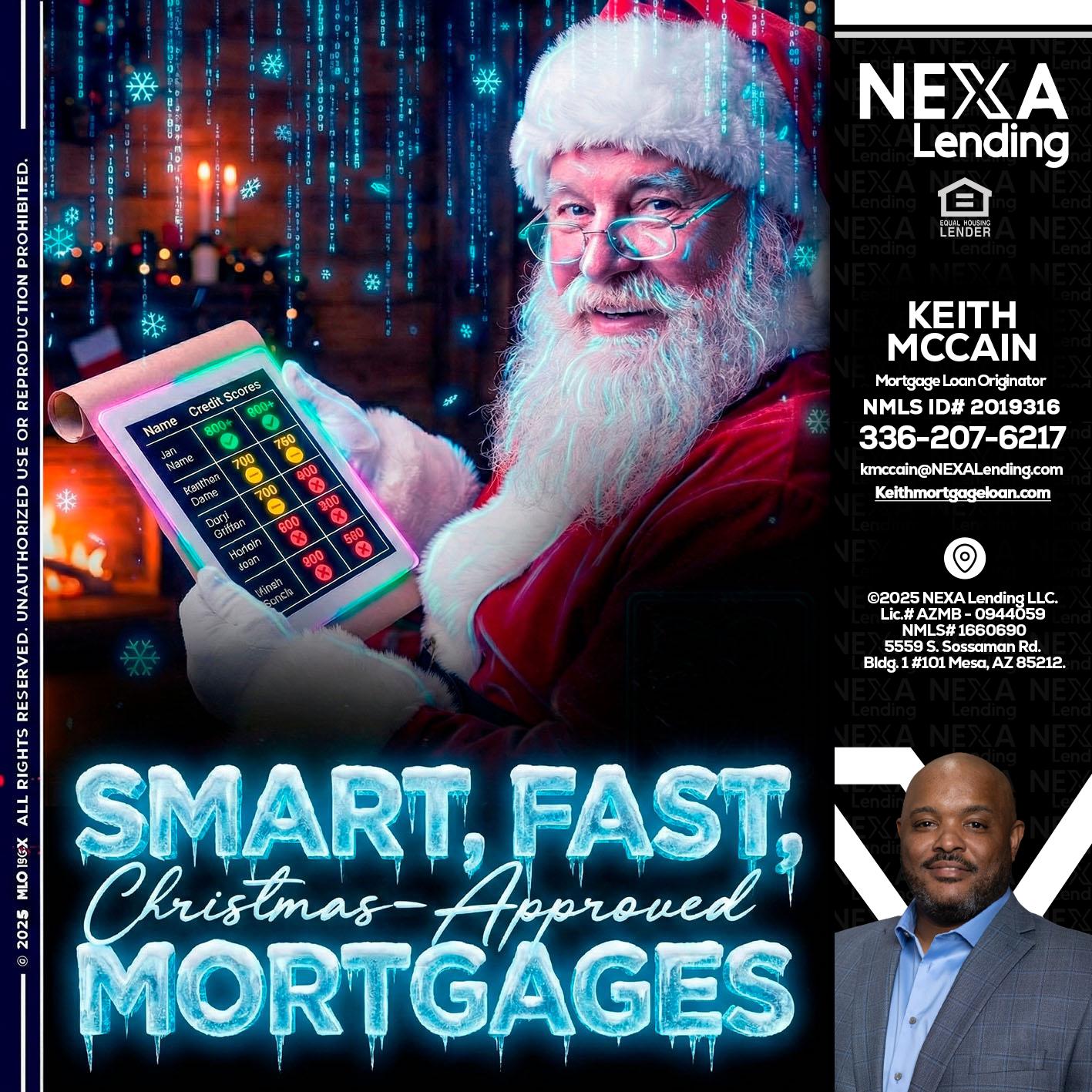 SMART, FAST - Keith Mccain -Mortgage Loan Originator