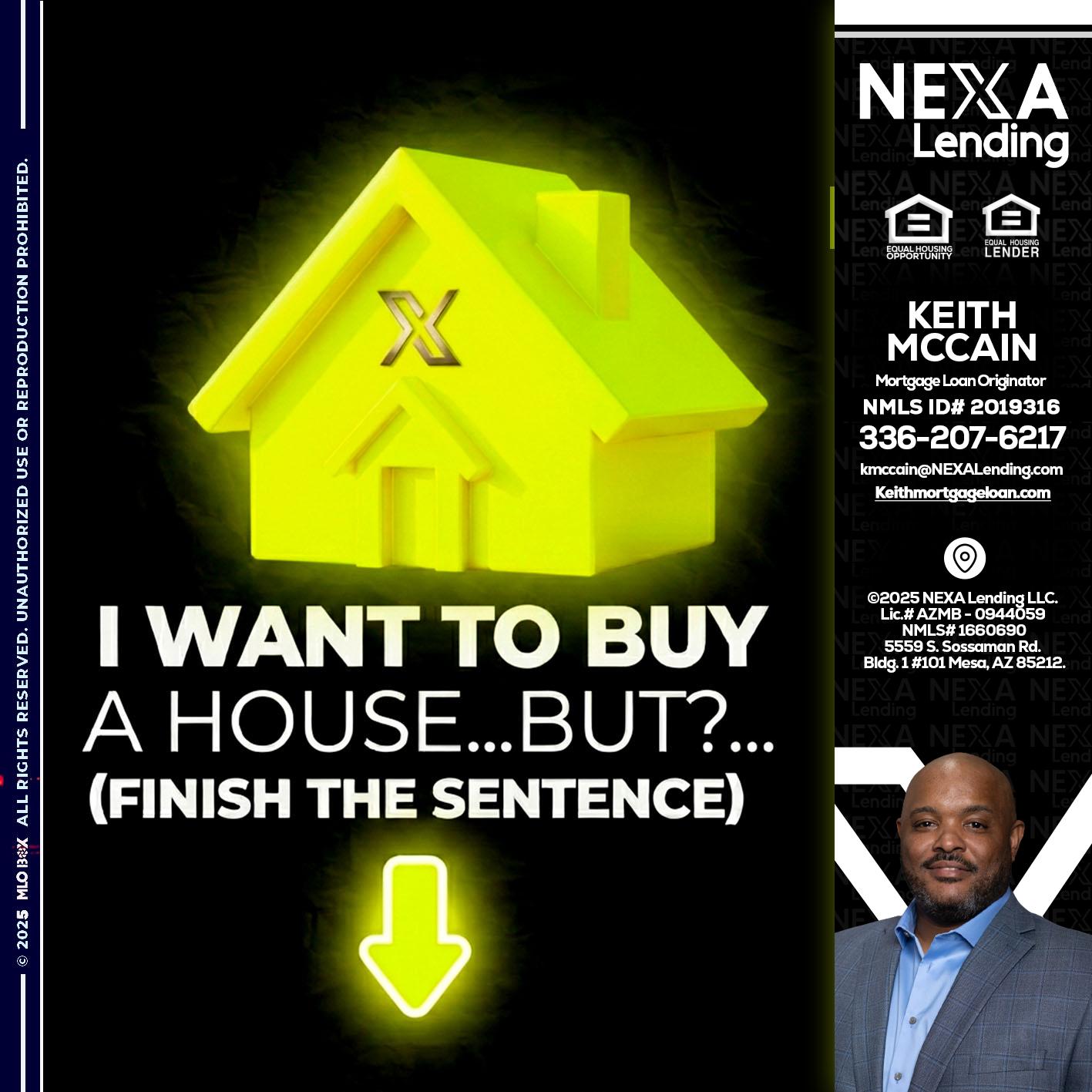 i want to buy - Keith Mccain -Mortgage Loan Originator