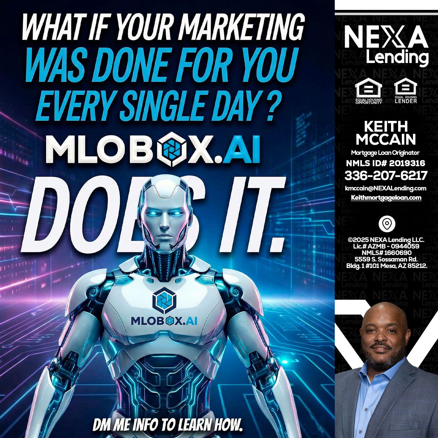 DOES IT - Keith Mccain -Mortgage Loan Originator