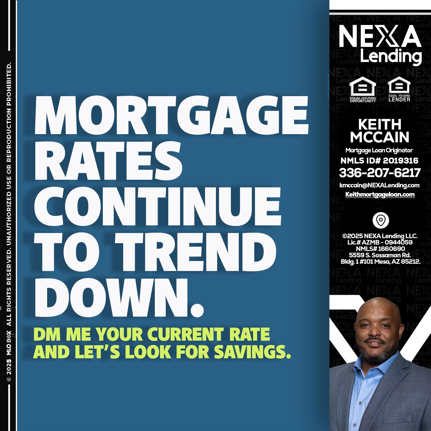 MORTGAGE RATES - Keith Mccain -Mortgage Loan Originator